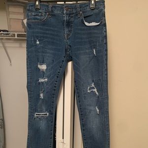 Aeropostale Mens Ripped Skinny Jeans